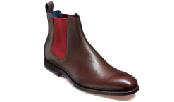 Hopper - Dark Walnut / Burgundy Elastic