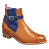 Alexandra - Cedar Calf / Blue Strap -Barker Shoes Store Alexandra 715724 CedarCalfBlueElastic