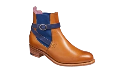 Alexandra - Cedar Calf / Blue Strap