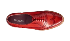 Fearne - Red Hand Painted -Barker Shoes Store Fearne 7127DW70 RedHandPainted top