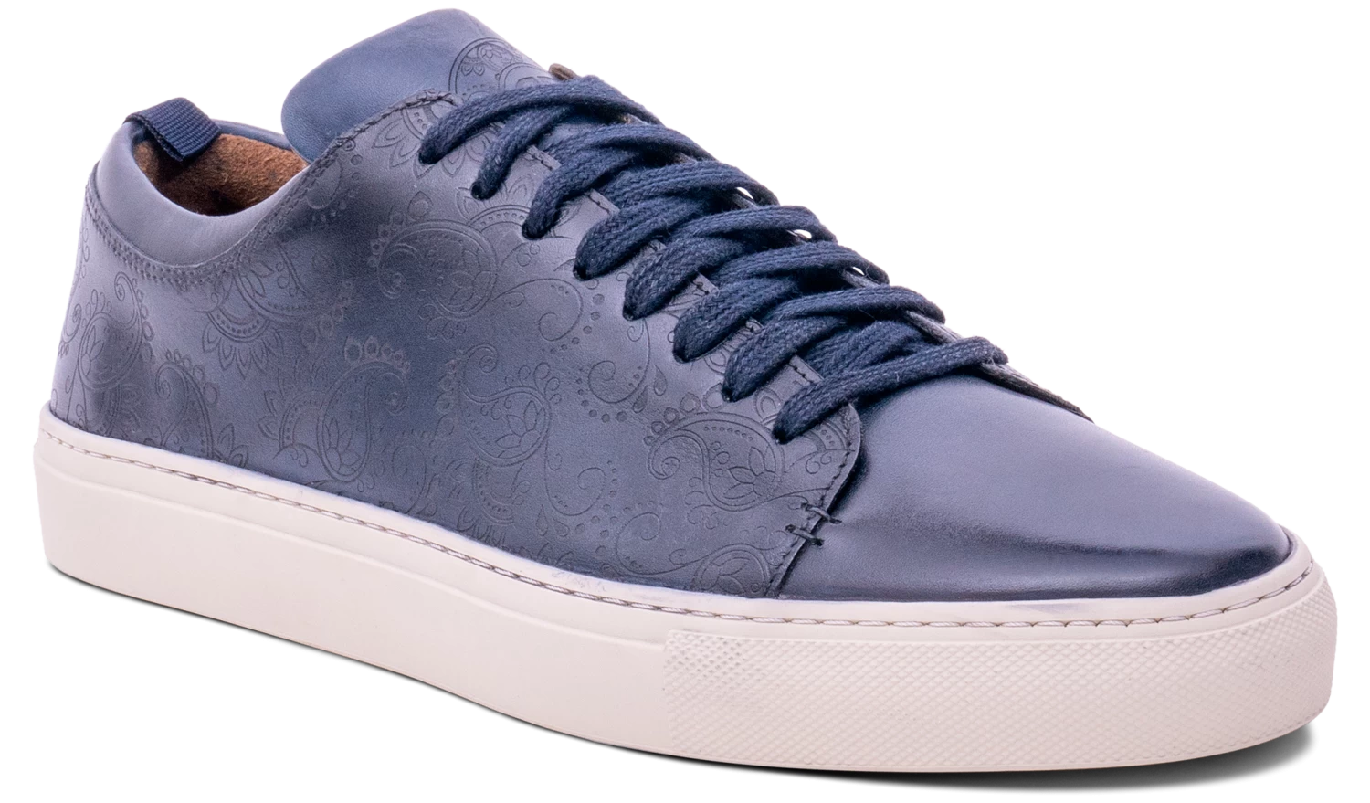 Paisely - Navy Hand Painted 3 Paisely - Navy Hand Painted