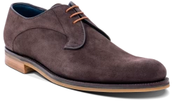 Derby - Bitta Choc Suede