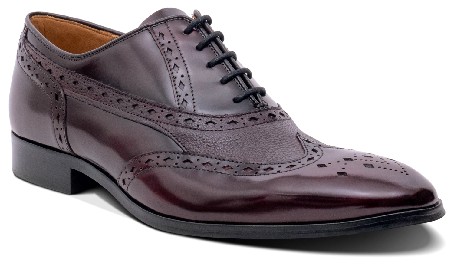 Bampton - Burgundy Hi-Shine/Grain 3 Bampton - Burgundy Hi-Shine/Grain