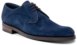 Derby - Navy Suede