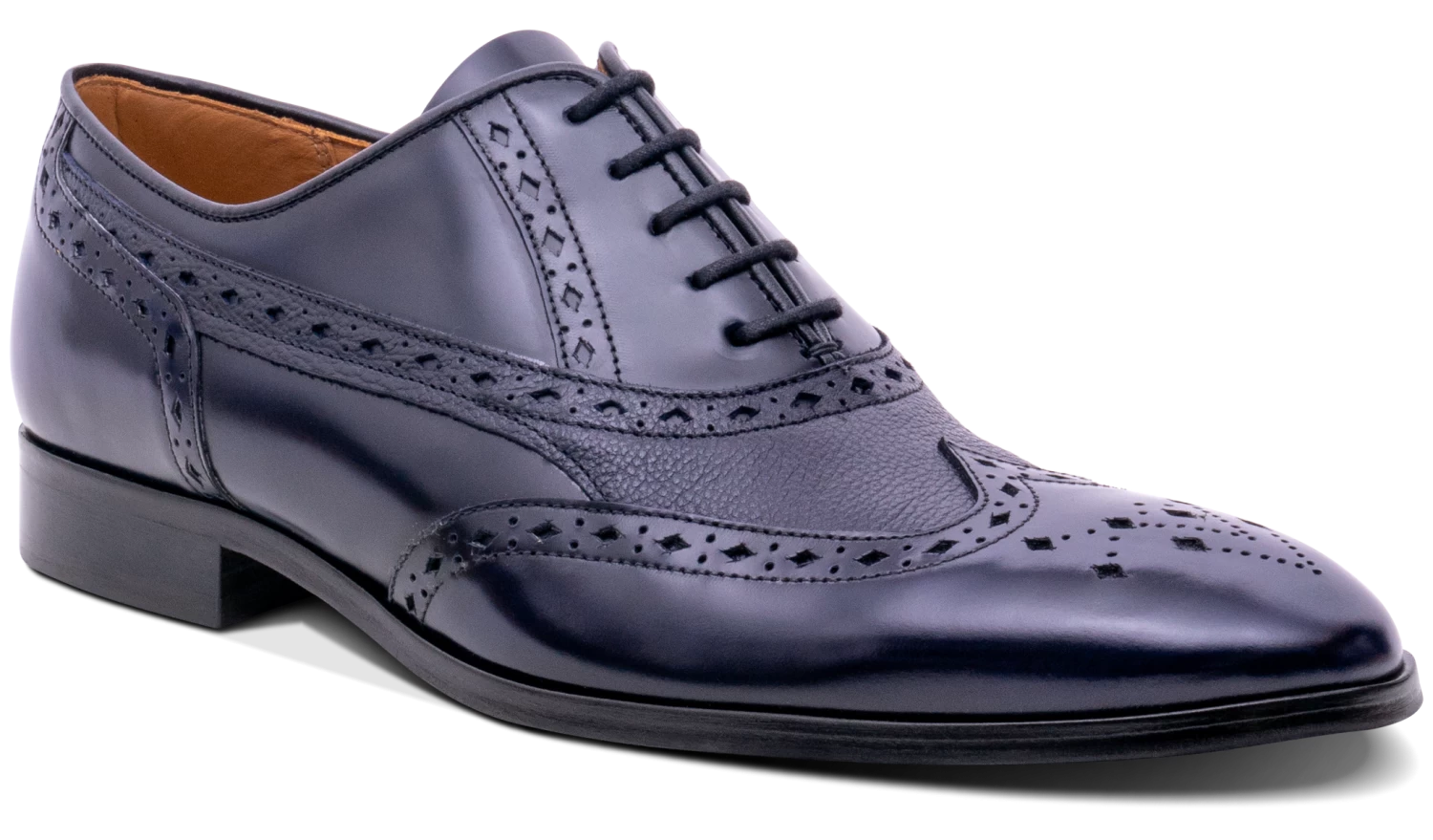 Bampton - Navy Hi-Shine/Grain 3 Bampton - Navy Hi-Shine/Grain