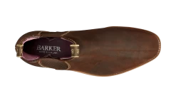 Gina - Mid Brown Waxy Suede -Barker Shoes Store Gina 722226 MidBrownWaxySuede top