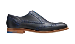Grant - Navy / Classic Blue Calf -Barker Shoes Store Grant 3372GR19 NavyClassicBlue side
