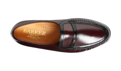 Jefferson - Burgundy / Black Kid -Barker Shoes Store Jefferson 849277 BurgundyBlackKid top