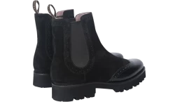 Jessie - Black Suede / Black Polish Wing -Barker Shoes Store JessieBlackSuede 3