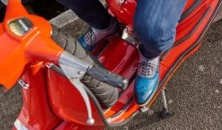 Lennon - Navy Hand Painted / Grey Canvas 11 Lennon - Navy Hand Painted / Grey Canvas -Barker Shoes Store Lennon DSC1165