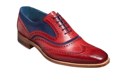 McClean - Red Hand Painted / Navy Suede