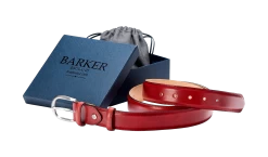 Plain Belt - Red Hand Painted