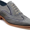 Spencer - Grey / Navy Suede -Barker Shoes Store SPENCER 467647 ANGLE
