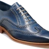 Spencer - Navy / Grey Hand Painted 1 Spencer - Navy / Grey Hand Painted -Barker Shoes Store SPENCER 467687 ANGLE