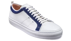 Greg - White Calf / Navy Suede