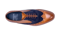 Abingdon - Cedar Calf/Navy Suede -Barker Shoes Store Top d3b9522a 81aa 40e3 9c88 e7fa3ce0dece