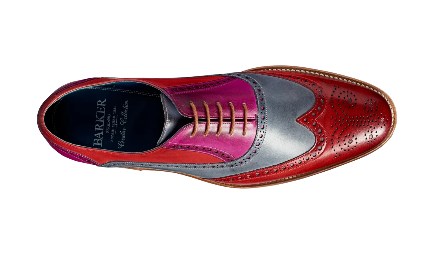 Valiant Multi - Red / Grey / Purple Hand Painted 5 Valiant Multi - Red / Grey / Purple Hand Painted - Image 3