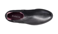 Violet - Black Calf / Elastic -Barker Shoes Store Violet 7172DW13 BlackCalfBlackElastic top